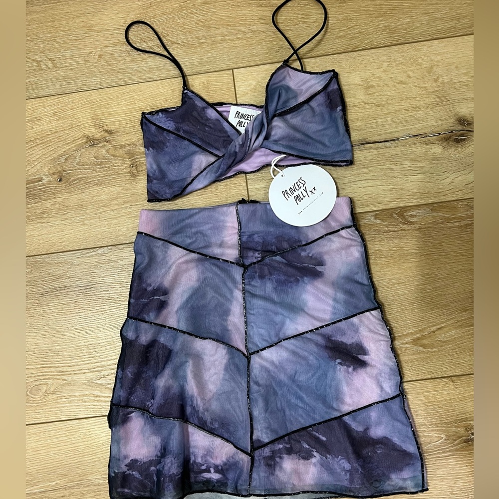 Princess Polly 2-piece set “The Bella Set Purple” Size US 0 / AU 4 Purple
